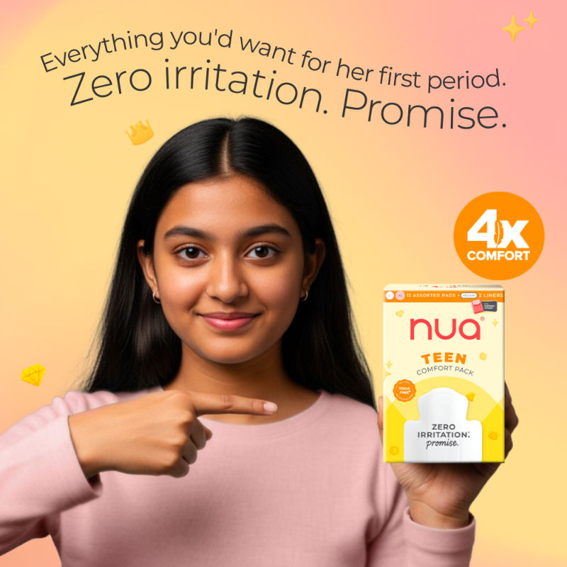 Nua Teen Comfort Pack - Sanitary Pads and Panty Liners