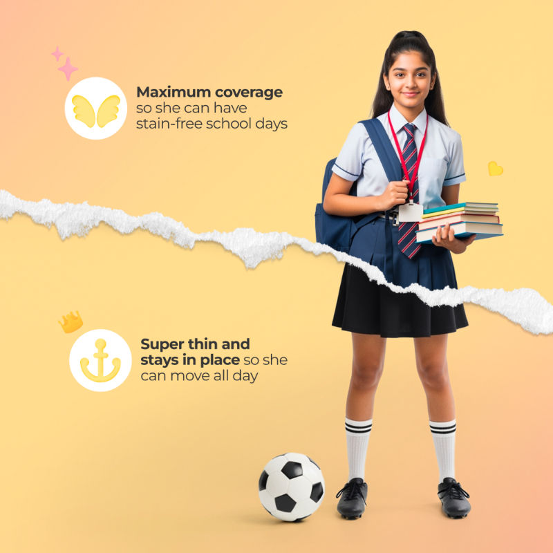 Nua Teen Comfort Pack - Sanitary Pads and Panty Liners