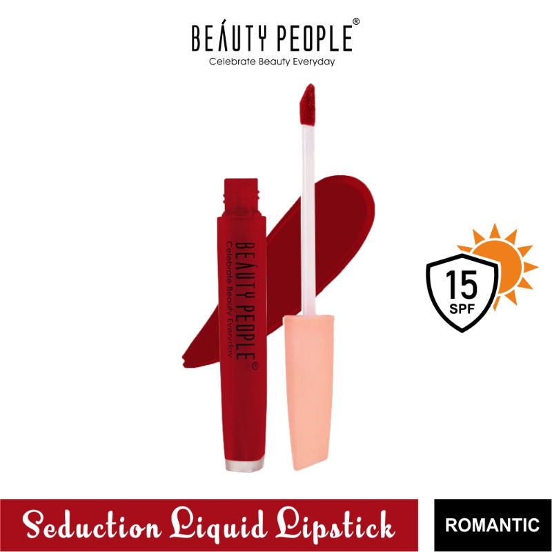 Beauty People Seduction Liquid Lipstick With Vitamin E & Rose Oil