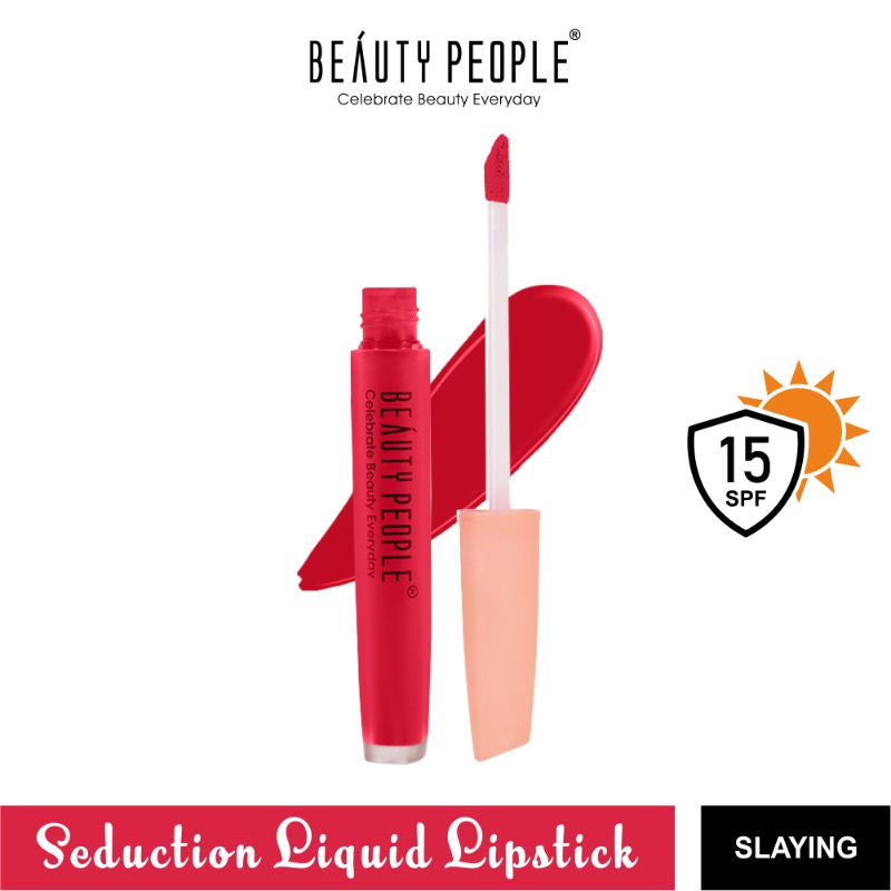 Beauty People Seduction Liquid Lipstick With Vitamin E & Rose Oil