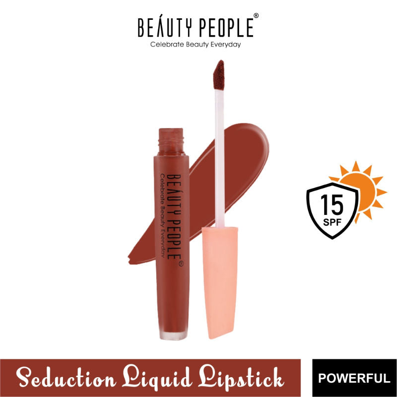 Beauty People Seduction Liquid Lipstick With Vitamin E & Rose Oil