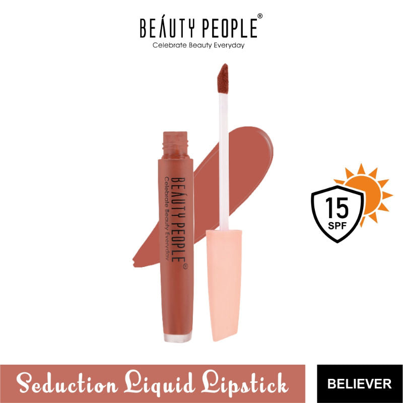 Beauty People Seduction Liquid Lipstick With Vitamin E & Rose Oil