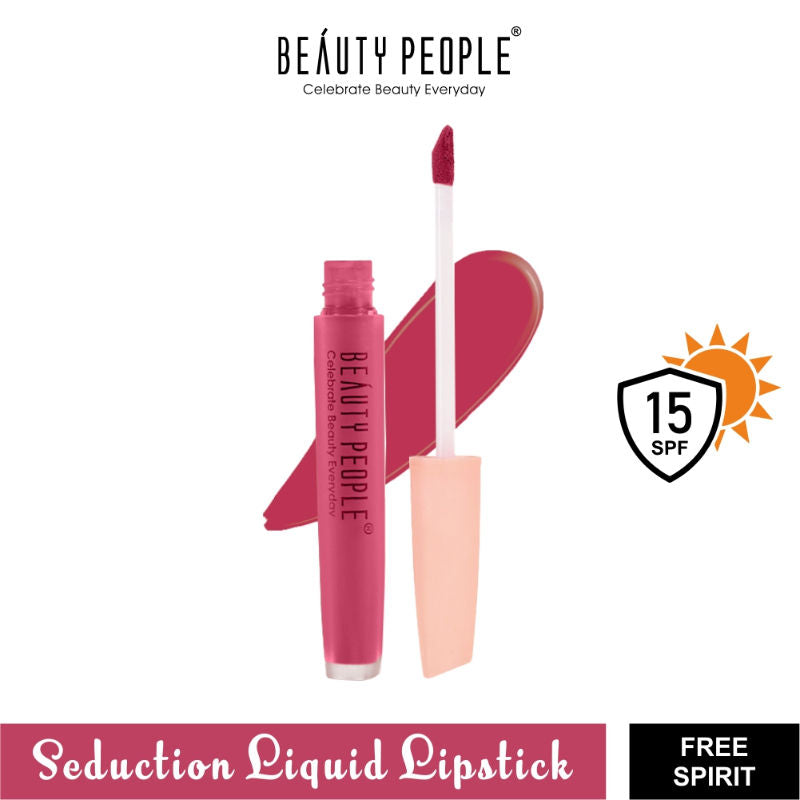Beauty People Seduction Liquid Lipstick With Vitamin E & Rose Oil