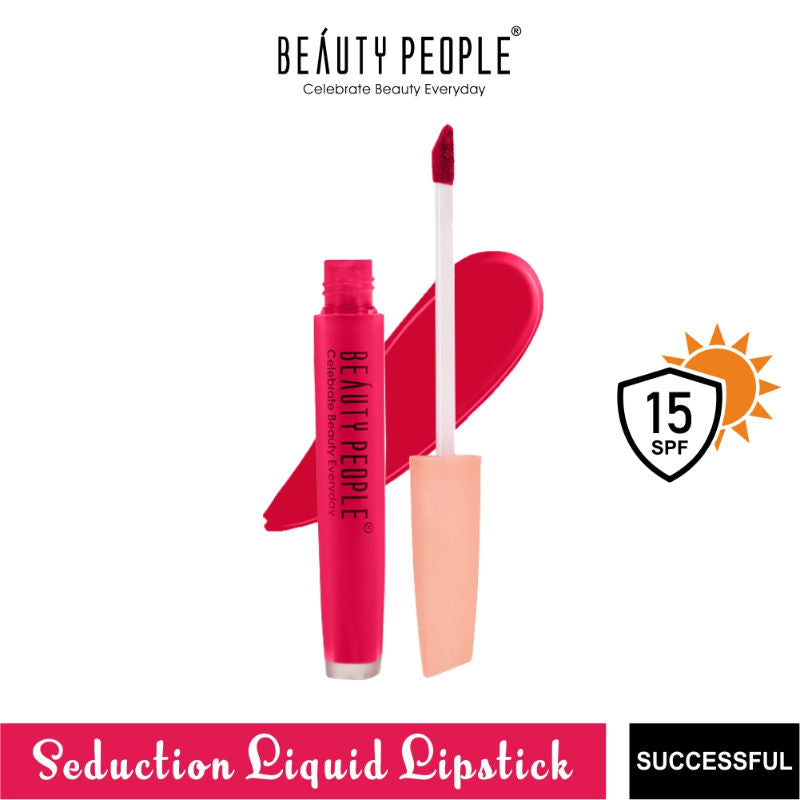 Beauty People Seduction Liquid Lipstick With Vitamin E & Rose Oil
