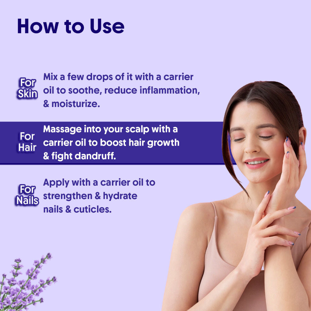 Aravi Organic 100% Pure Lavender Essential Oil For Healthy Hair Growth, Skin, & Sleep