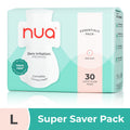 Nua Complete Comfort Pads Zero Irritation Promise Essentials Pack Super Saver 4x Comfort 100% Toxic