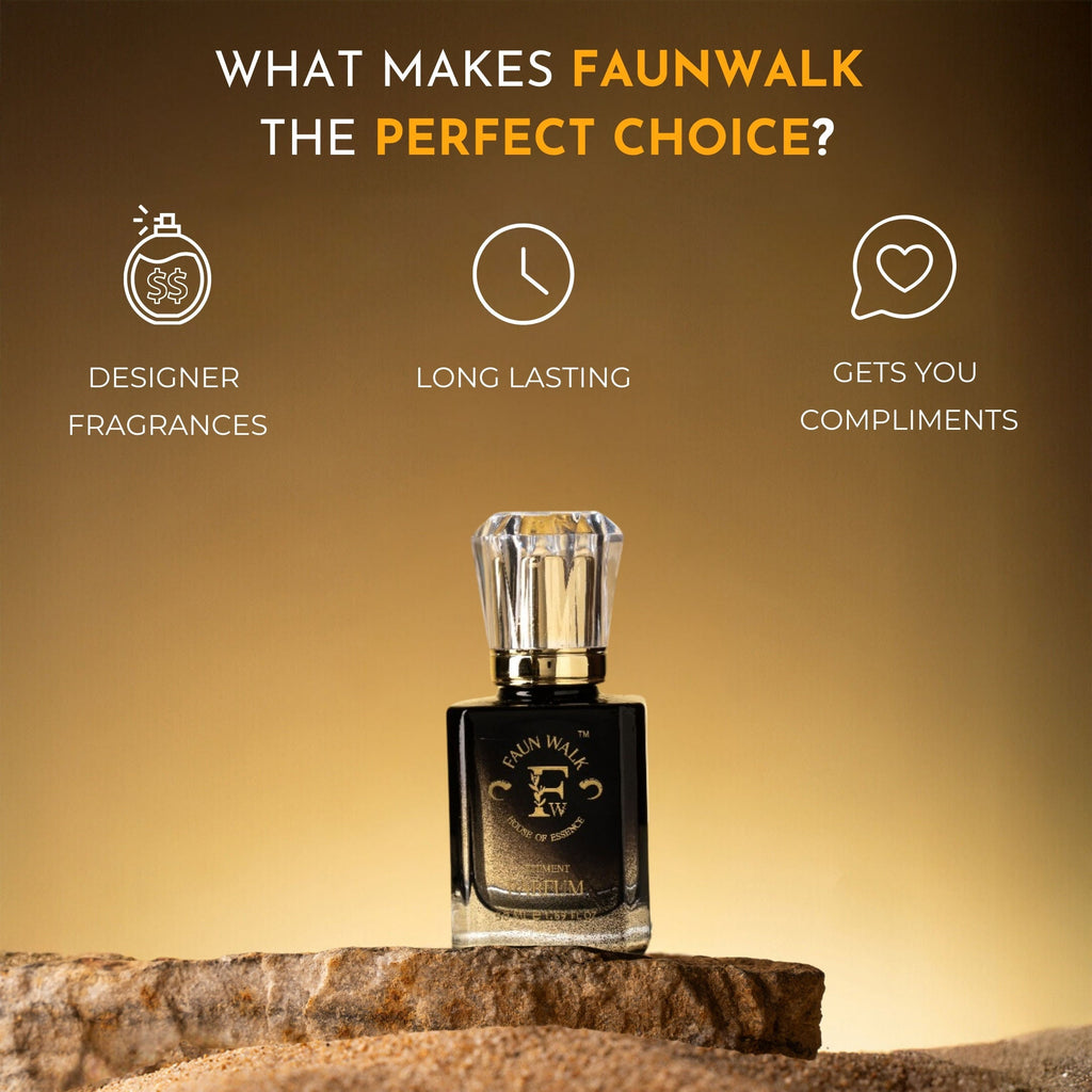 Faunwalk Ambery Smoke Unisex Perfume With Travel Size Mini Included-Spicy Amber Notes