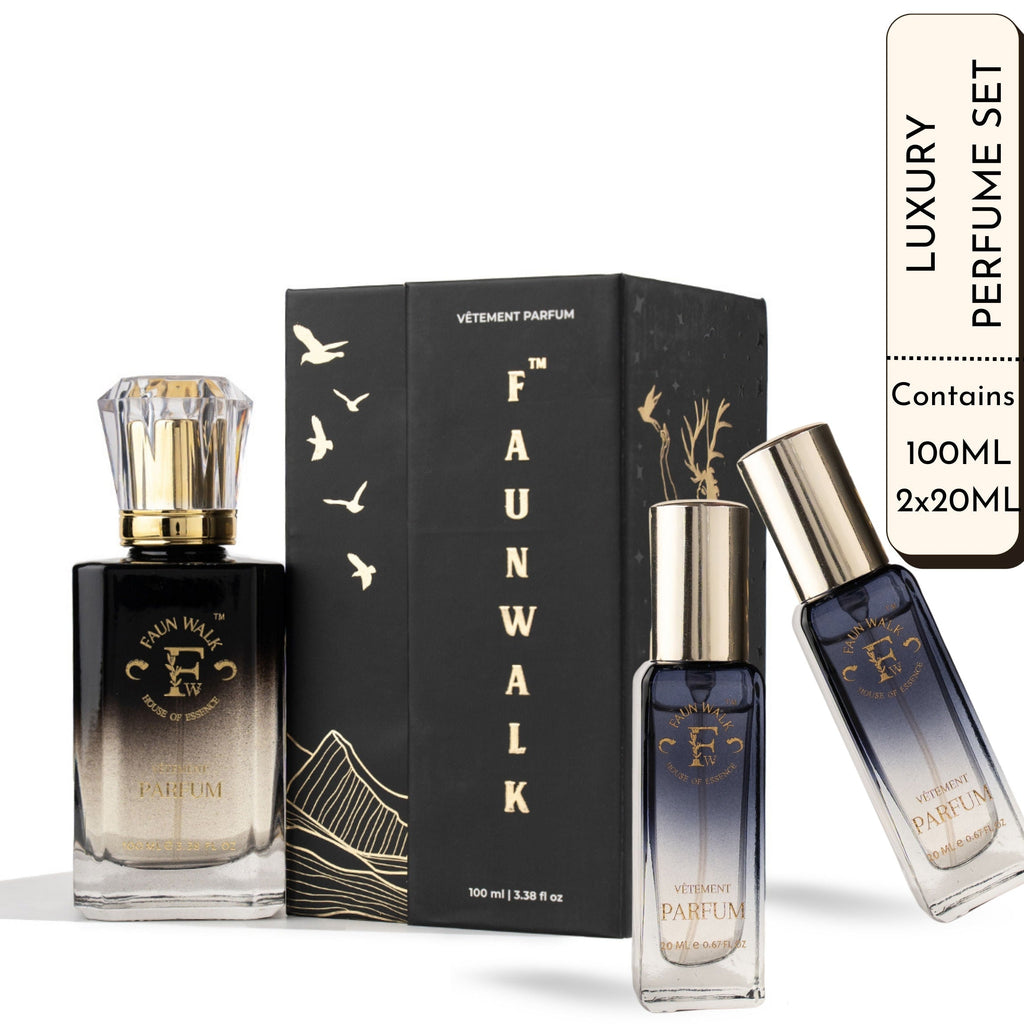 Faunwalk Amber Sandalwood Perfume With 2 Travel Mini Included-Smells Like Jpg Le Male Elixir