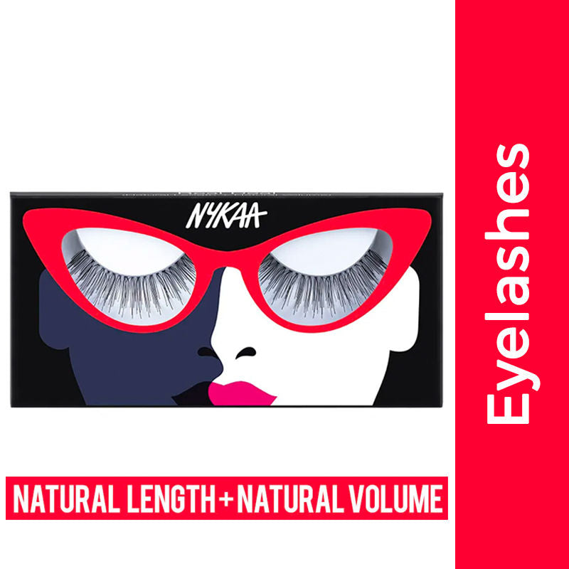 Nykaa Lash Talk Lightweight, Long & Volumizing Natural False Eyelash - Turn Up The Drama (1pcs)