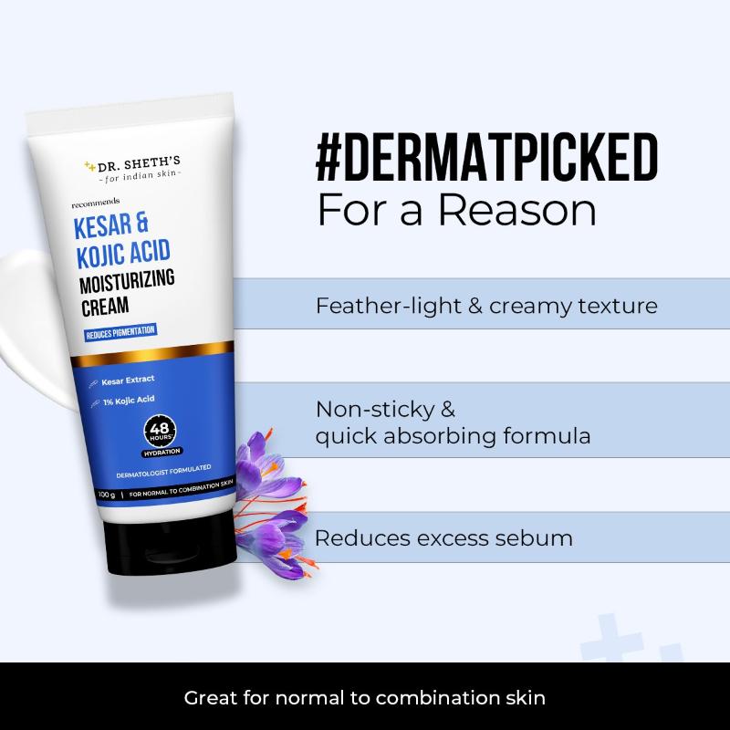 Dr. Sheth's Kesar & Kojic Acid Moisturizing Cream