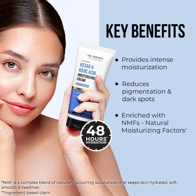 Dr. Sheth's Kesar & Kojic Acid Moisturizing Cream