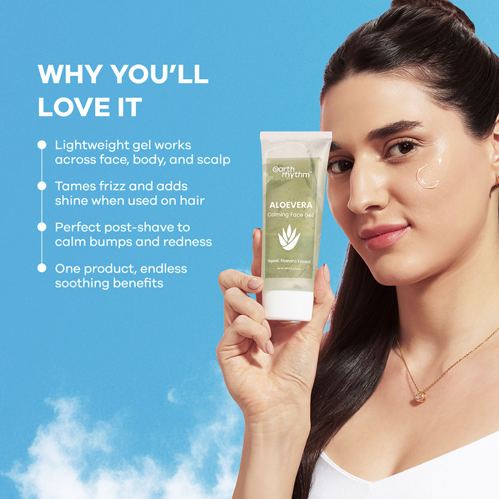 Earth Rhythm Calming Aloe Vera Gel, Healing, Calming and Soothing Skin
