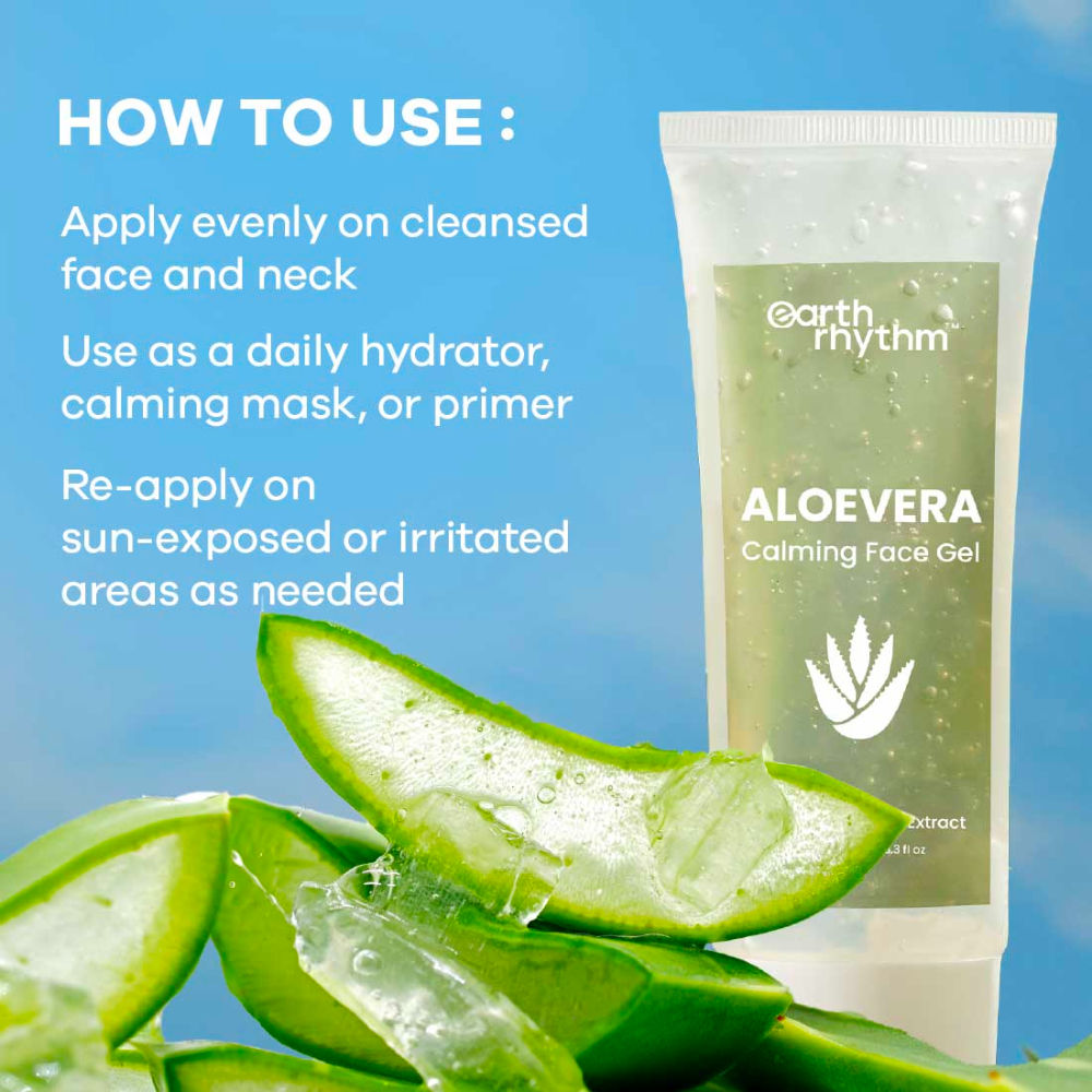 Earth Rhythm Calming Aloe Vera Gel, Healing, Calming and Soothing Skin