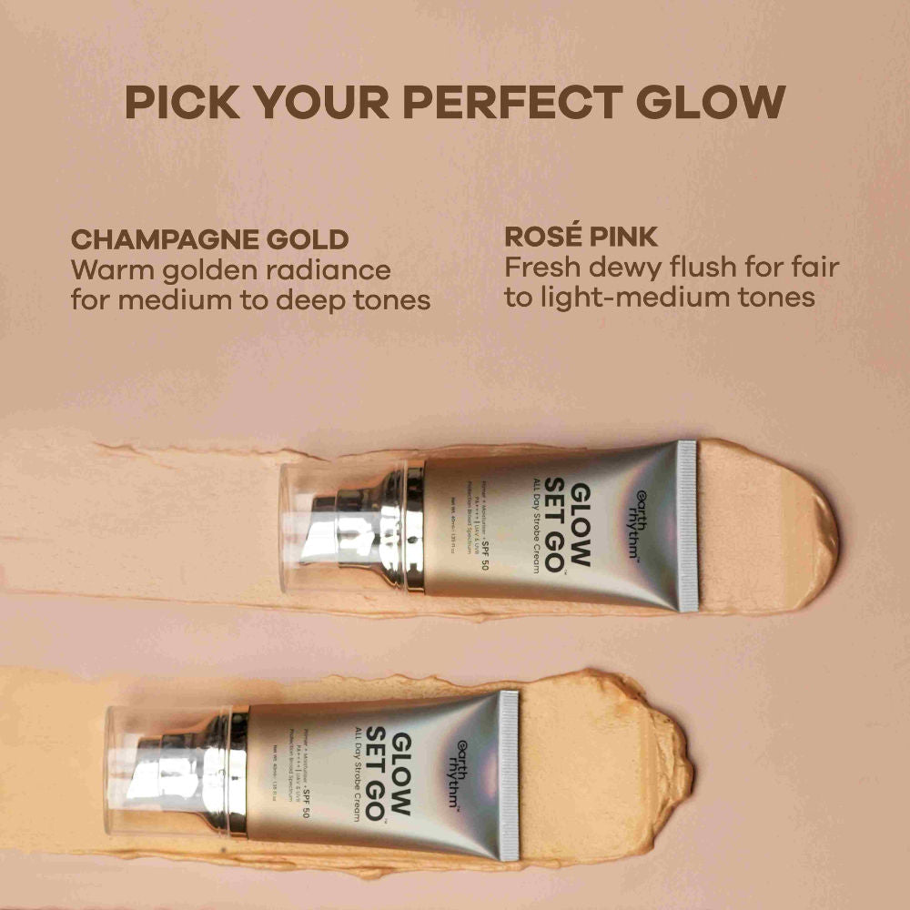 Earth Rhythm Glow Set Go All Day Strobe Creme Primer + Moisturiser + SPF 50 - Pearly Glow