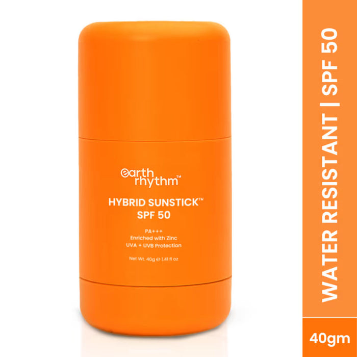 Earth Rhythm Sunstick SPF 50 Hybrid Sunscreen, PA+++, UVA+UVB Protection