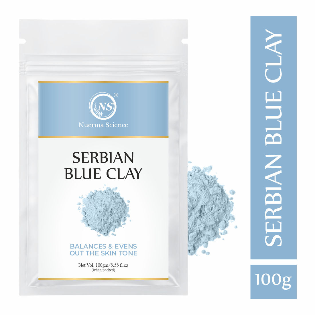 Nuerma Science Serbian Blue Clay Mask for Improving Skin Tone