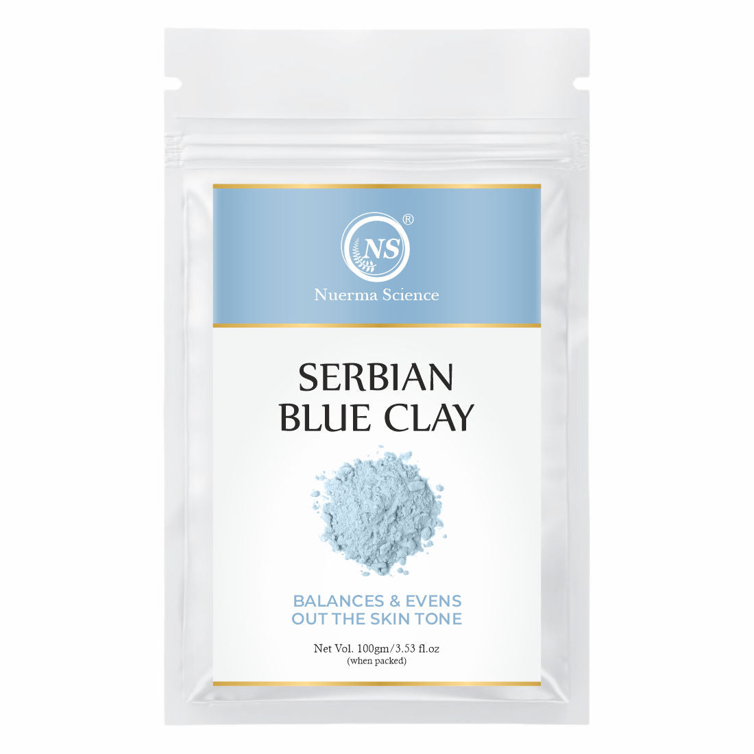 Nuerma Science Serbian Blue Clay Mask for Improving Skin Tone