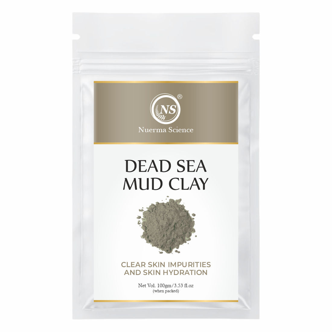 Nuerma Science Dead Sea Mud Mineral-Rich Clay Powder