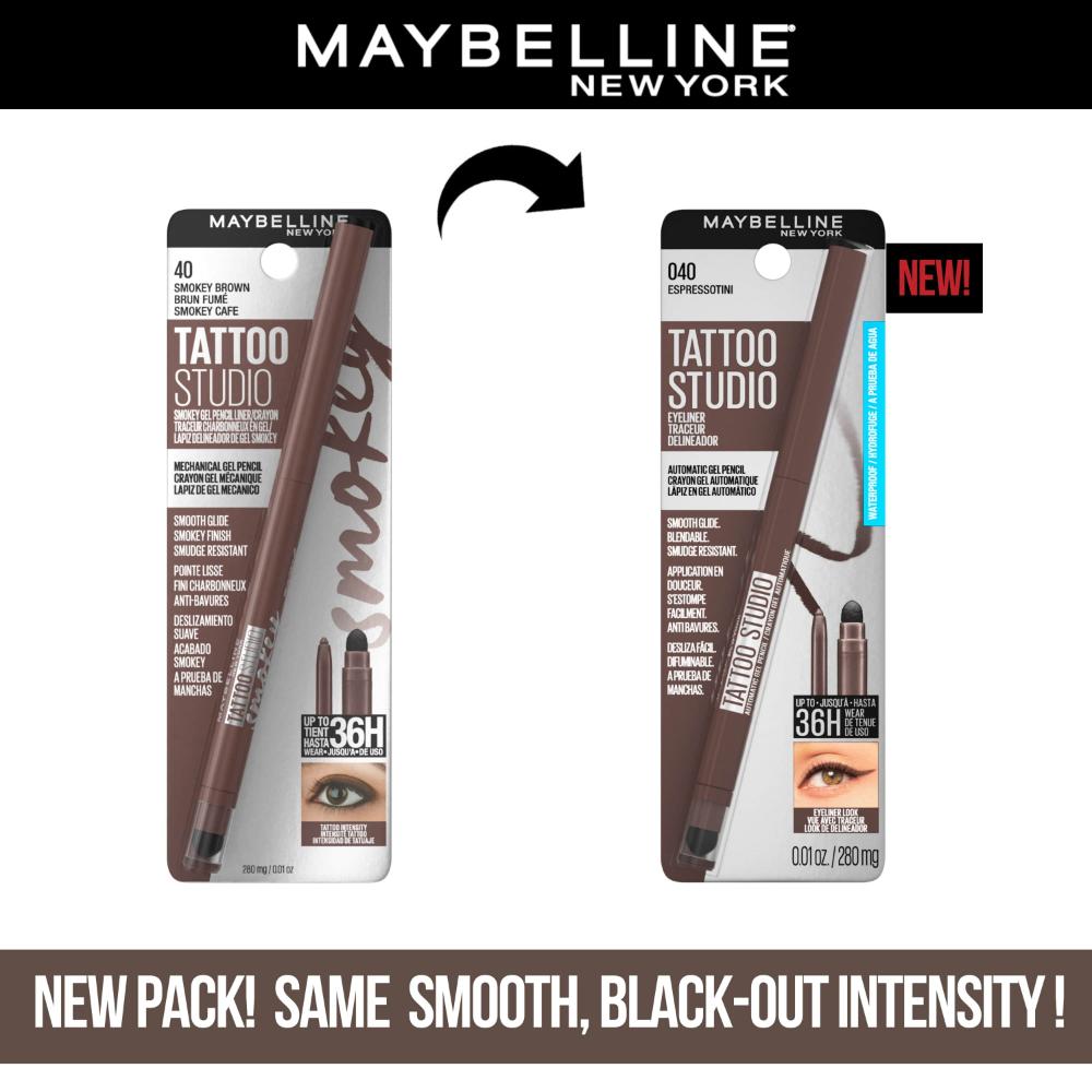 Maybelline New York Tattoostudio Smokey Eye Kohl Gel Pencil Eyeliner