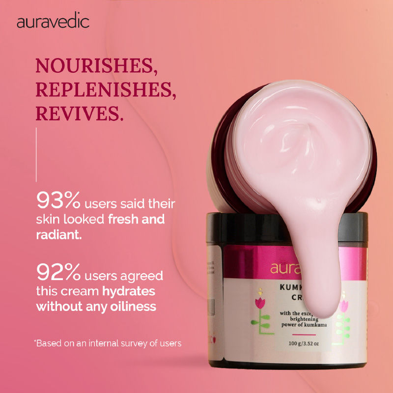 Auravedic Kumkumadi Face Cream With Kumkumadi Tailam Kumkumadi Face Oil Pigmentation Cream
