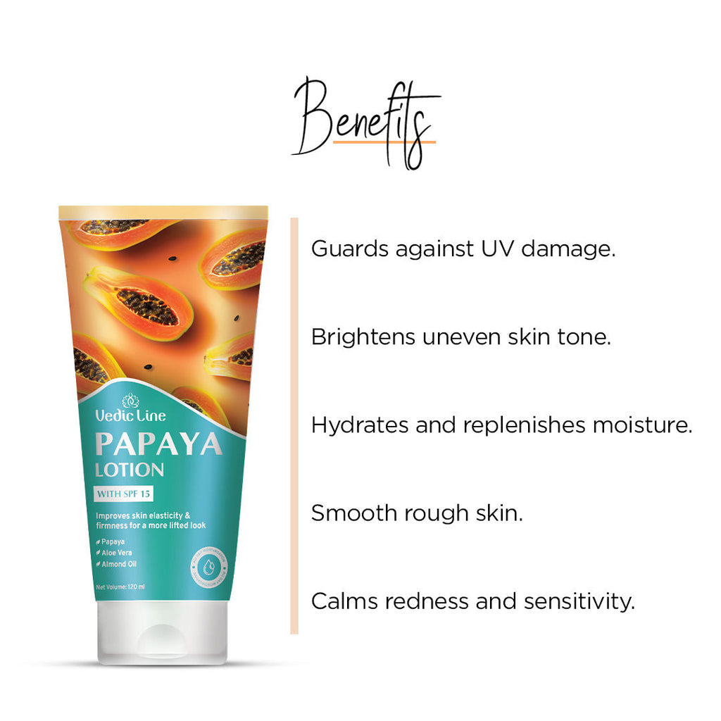 Vedic Line Papaya Lotion With SPF 15