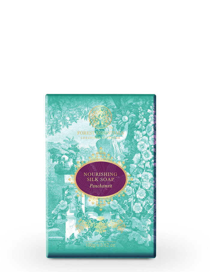 Forest Essentials Nourishing Silk Soap Panchamrit Ayurvedic Luxury Handmade Soap for Bath