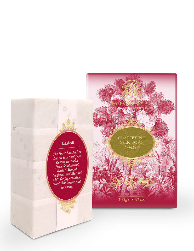 Forest Essentials Clarifying Silk Soap Lakshadi Ayurvedic Luxury Handmade Soap for Bath