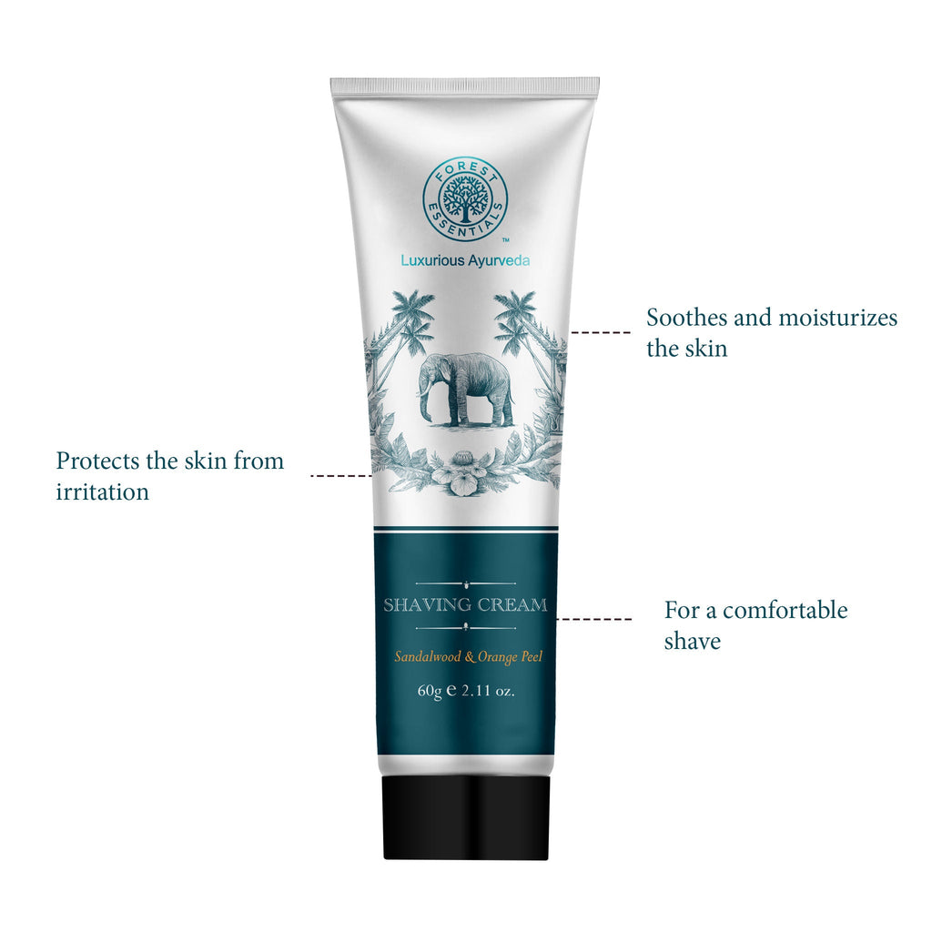 Forest Essentials Shaving Cream Sandalwood & Orange Peel