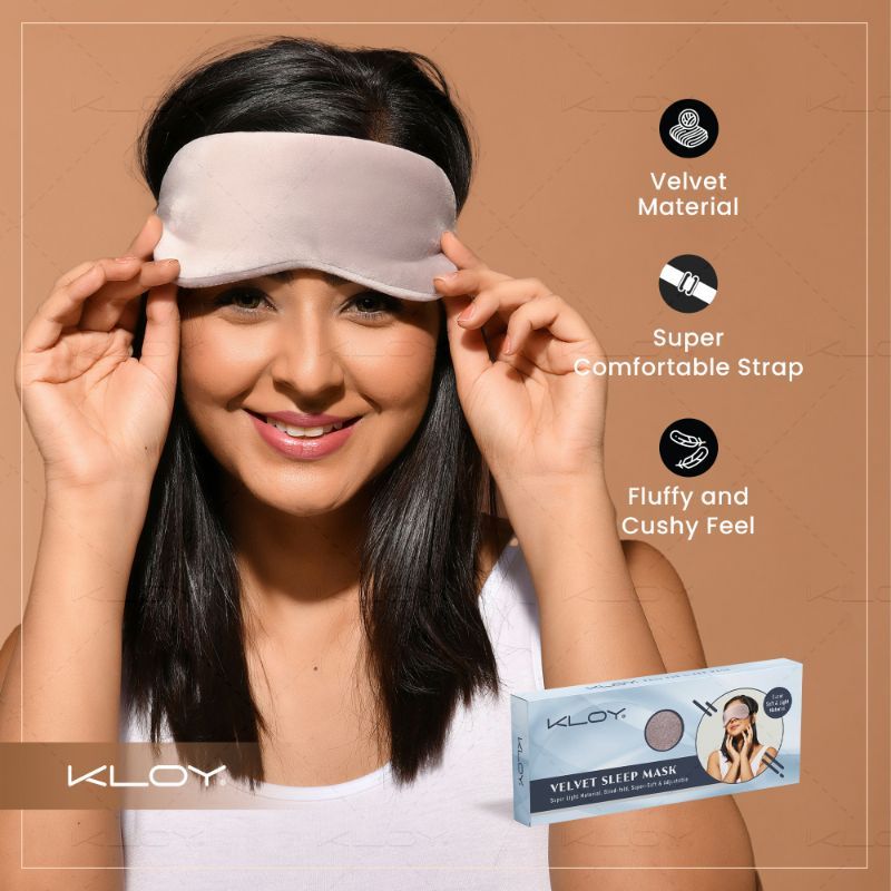 KLOY Breathable Sleep Eye Mask - Grey