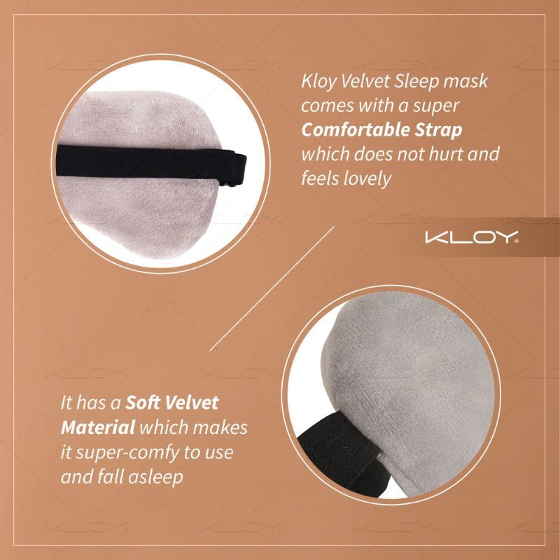 KLOY Breathable Sleep Eye Mask - Grey