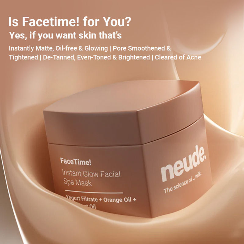 Neude Skin Instant Brightening Facial Face Mask - FaceTime