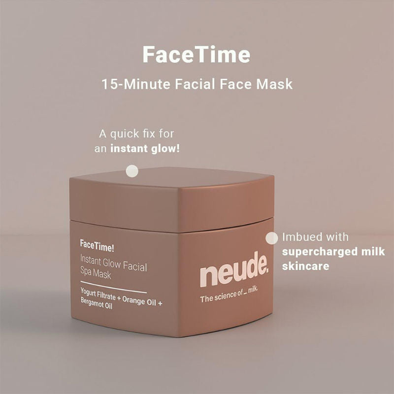 Neude Skin Instant Brightening Facial Face Mask - FaceTime