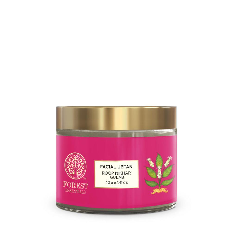 Forest Essentials Roop Nikhar & Gulab Ubtan Ayurvedic Face Pack with Rose