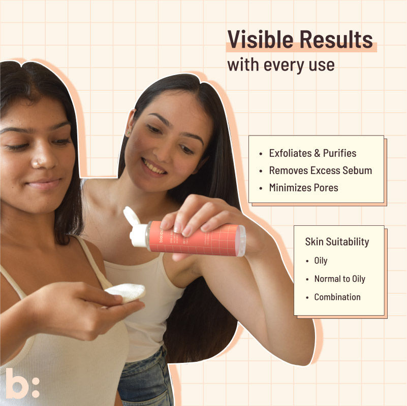 Biocule AHA BHA Oil Clear Clarifying Face Toner For Oily & Acne Prone Skin