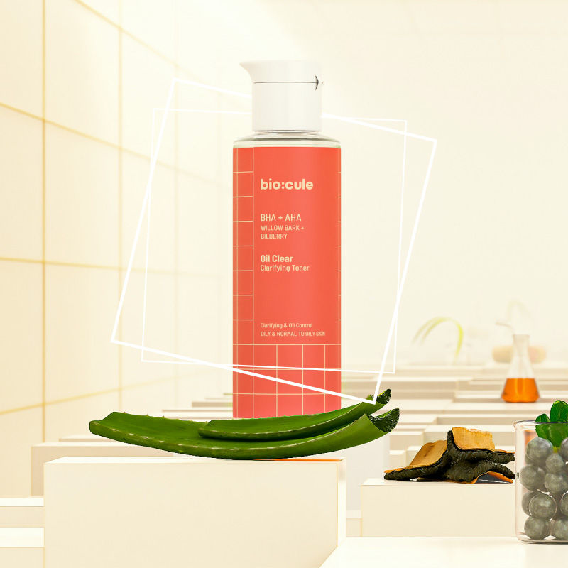 Biocule AHA BHA Oil Clear Clarifying Face Toner For Oily & Acne Prone Skin