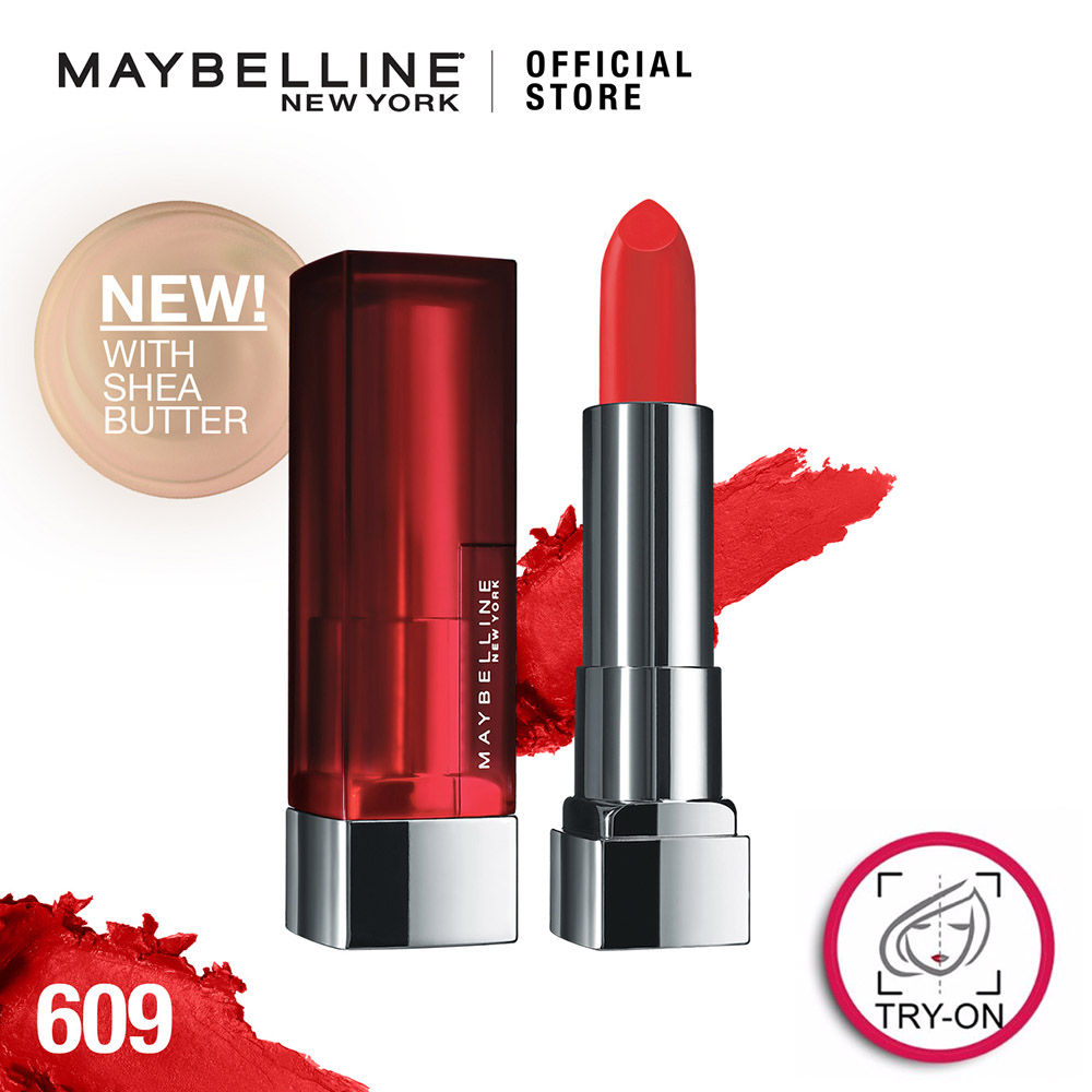 Maybelline Color Sensational Creamy Matte Lipstick, 12H Formula - 640 Red Liberation