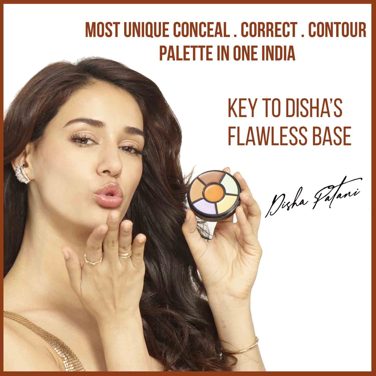 Insight Cosmetics Pro Concealer Palette, 3 In 1 Conceal,Contour & Correct, Long Lasting & Waterproof - Concealer