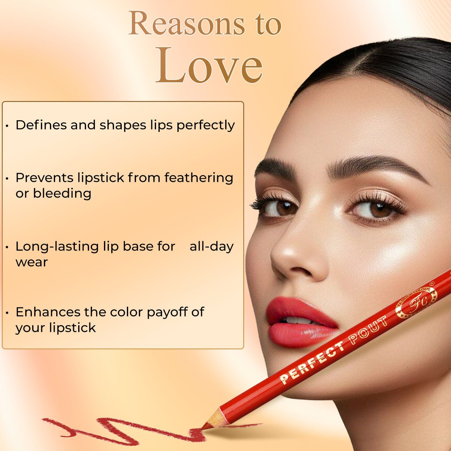 FASHION COLOUR Perfect Pout Matte Lipliner