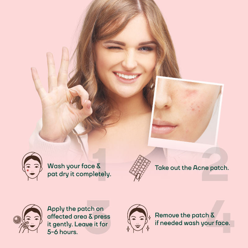 Mountainor Acne Pimple Patch - Tea Tree Oil + Hydrocolloid Patches
