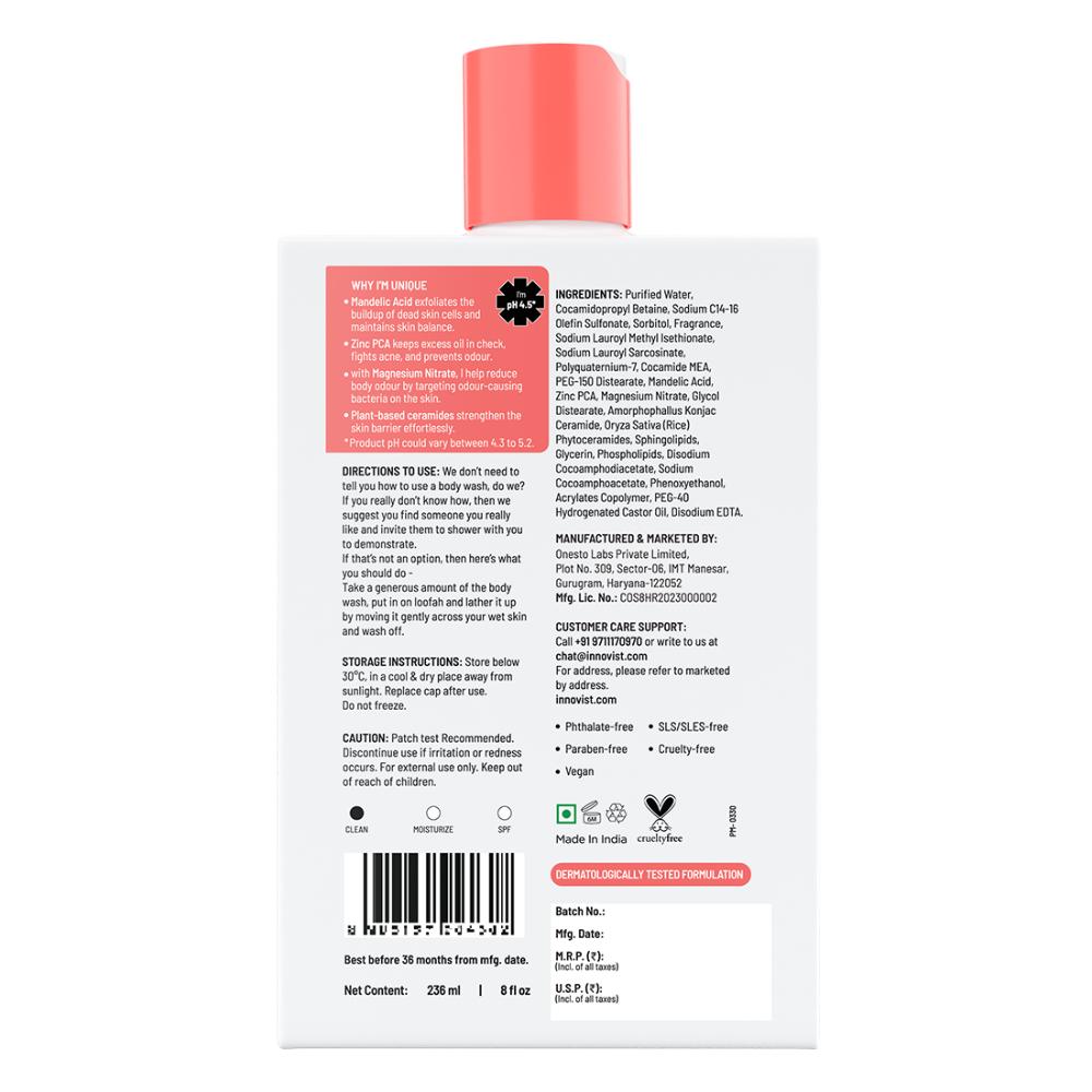 Chemist At Play India's 1st Odour Control Bodywash, Long Lasting Freshness, For Men & Women