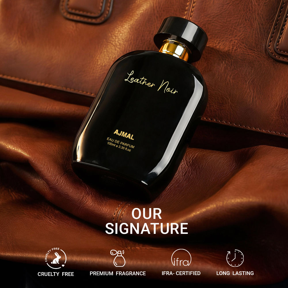 Ajmal India Artisan Leather Noir Exquisite Handpicked Luxury Perfume For Men