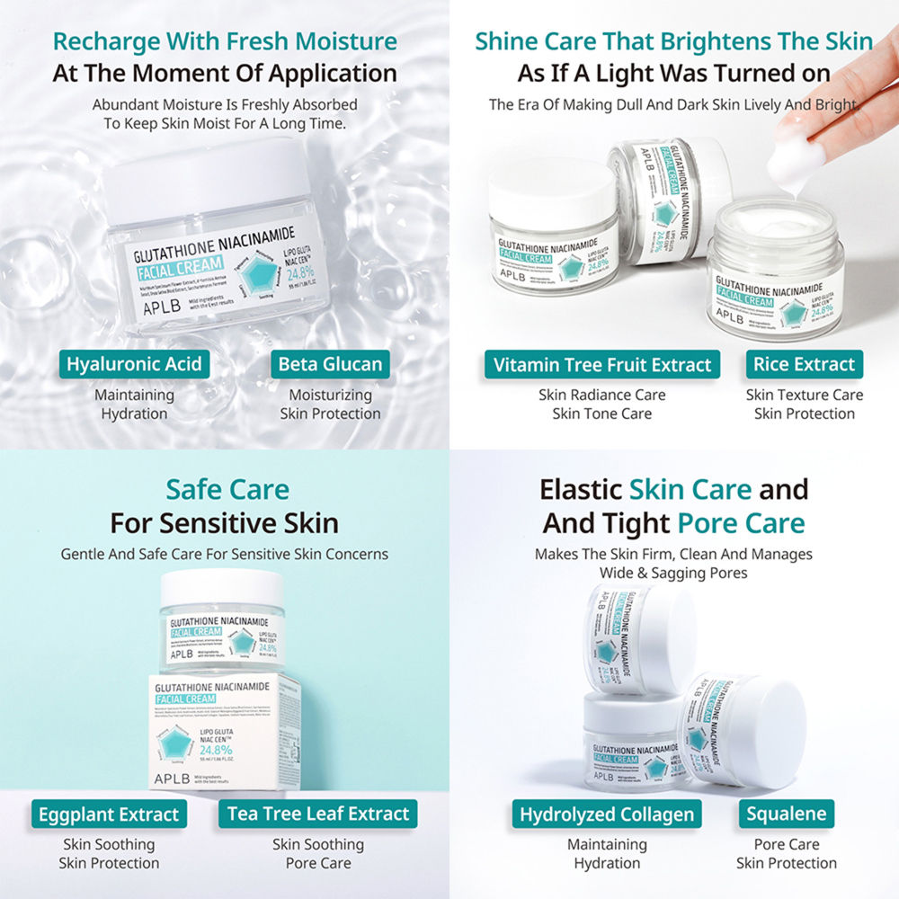 APLB Glutathione Niacinamide Facial Cream