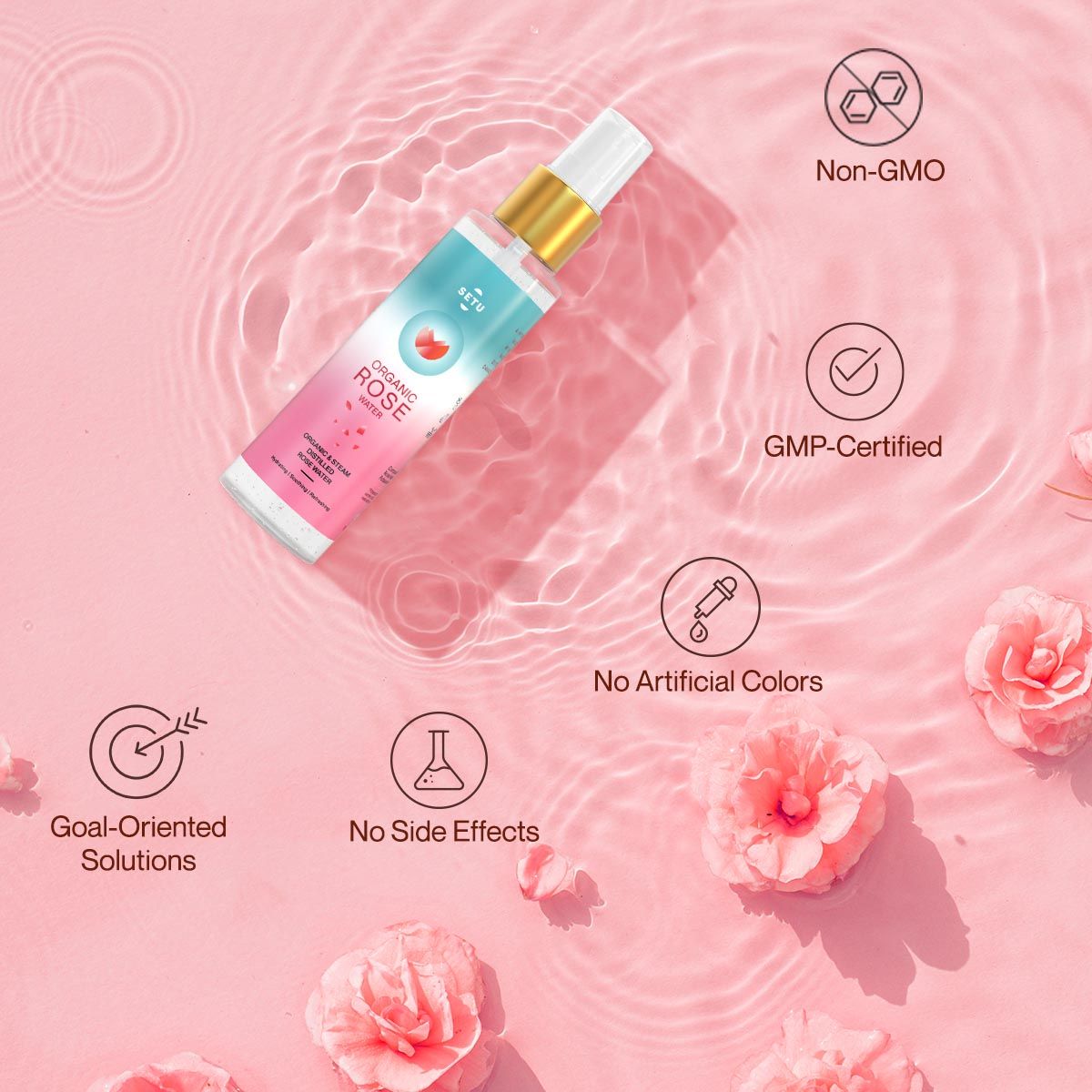 Setu Organic Rose Water Spray