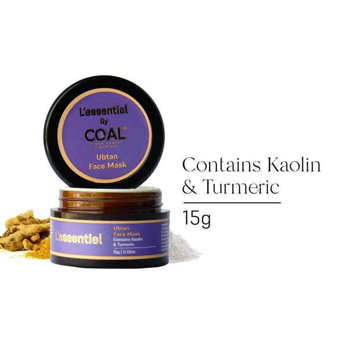 COAL Clean Beauty Ubtan Face Mask With Kaolin And Turmeric Brightens, Evens Skin Tone