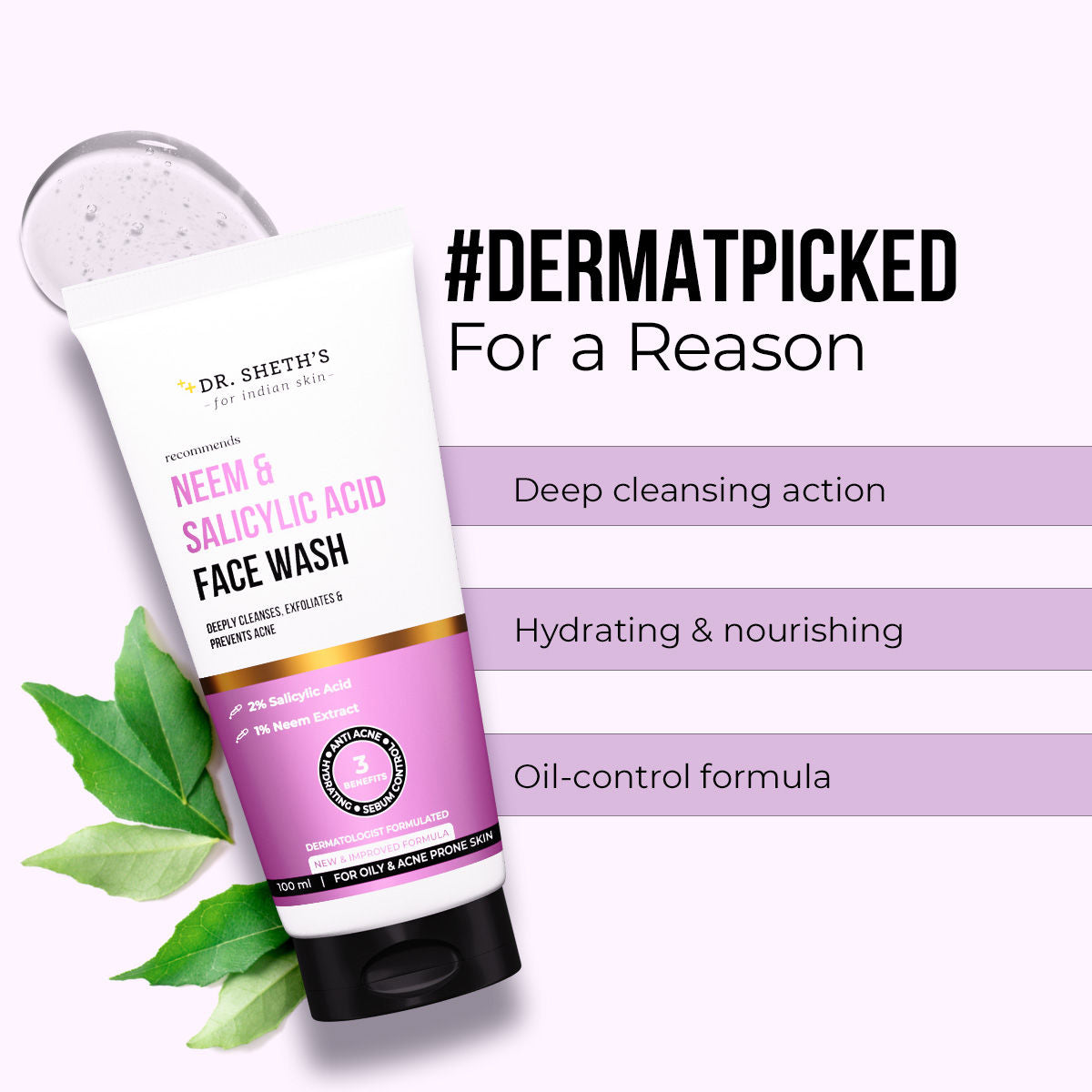 Dr. Sheth's Neem & Salicylic Acid Face Wash