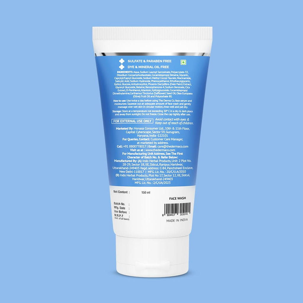The Derma Co Sali-Cinamide Anti-Acne Face Wash with 2% Salicylic Acid & 2% Niacinamide
