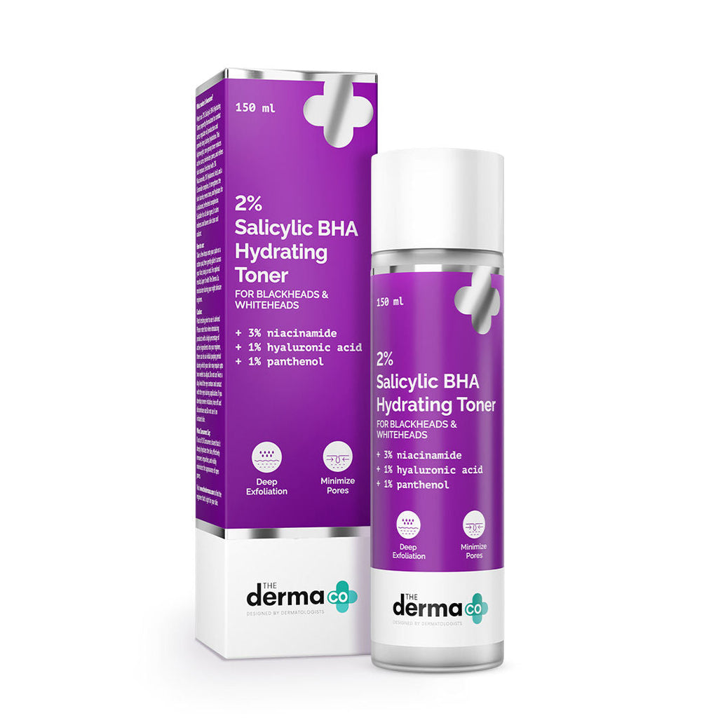 The Derma Co 2% Salicylic BHA Hydrating Toner for Oily and Acne Prone Skin