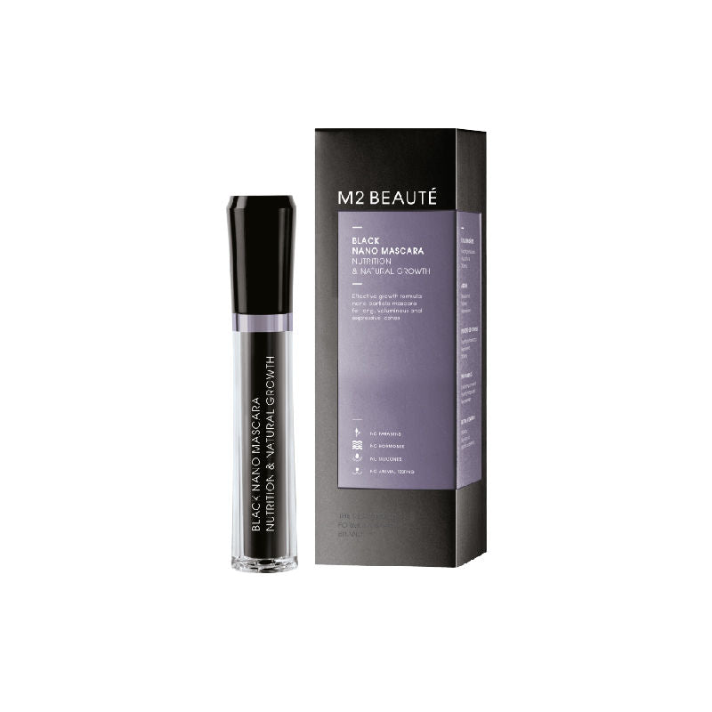 M2 Beaute Black Nano Mascara Nutrition & Natural Growth