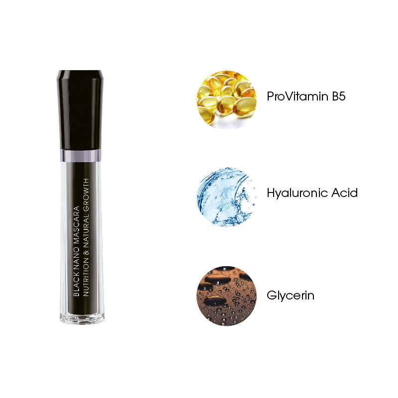 M2 Beaute Black Nano Mascara Nutrition & Natural Growth