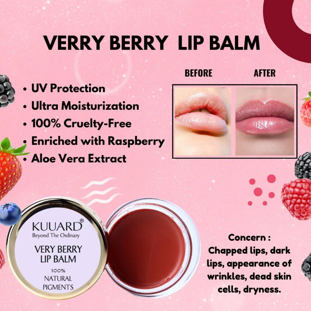 KUUARD Tinted Lip Balm, Hydrating Lip & Cheek Tint for Natural Color